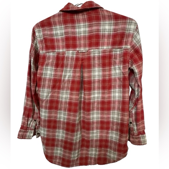 Vintage High End ROOTS Canada Red & White Plaid Women’s XS Shirt MINTY - Picture 2 of 3